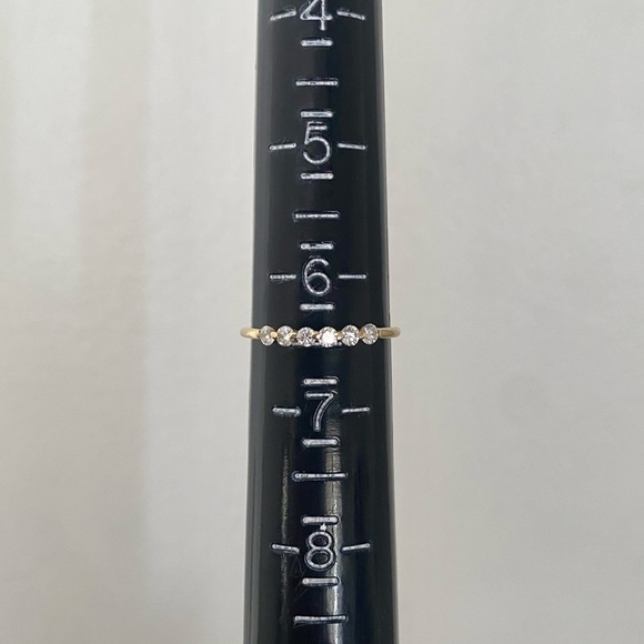 Brilliant Floating 14K/ Diamond Stacker Ring - Picture 7 of 7